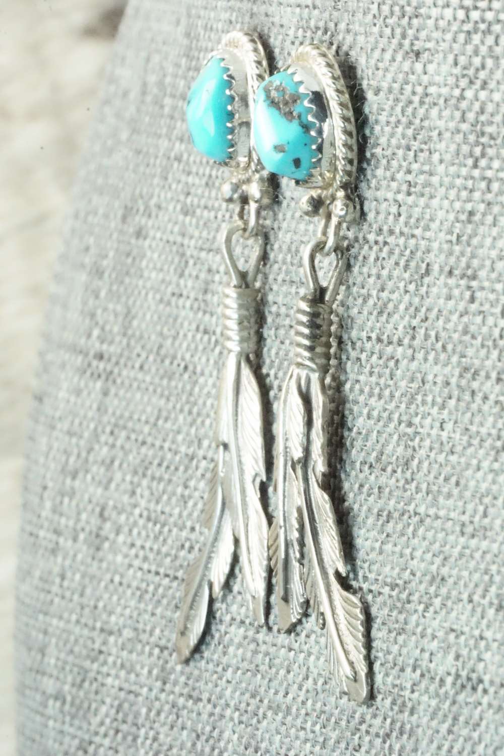 Turquoise & Sterling Silver Earrings - Annie Spencer
