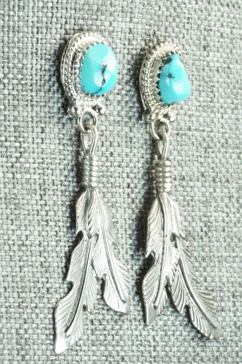 Turquoise & Sterling Silver Earrings - Annie Spencer
