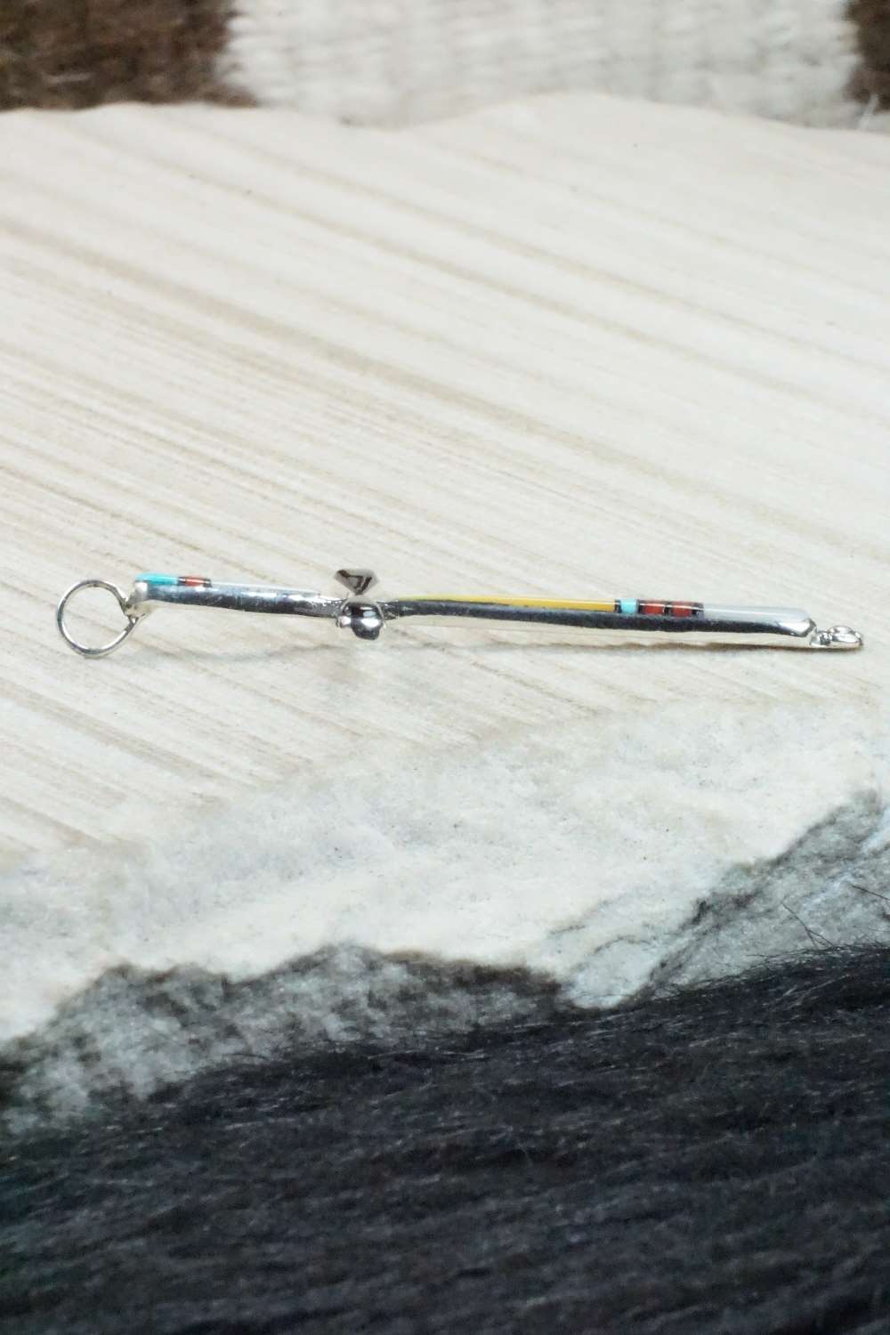 Multi Stone & Sterling Silver Pendant - Sylvester Noche