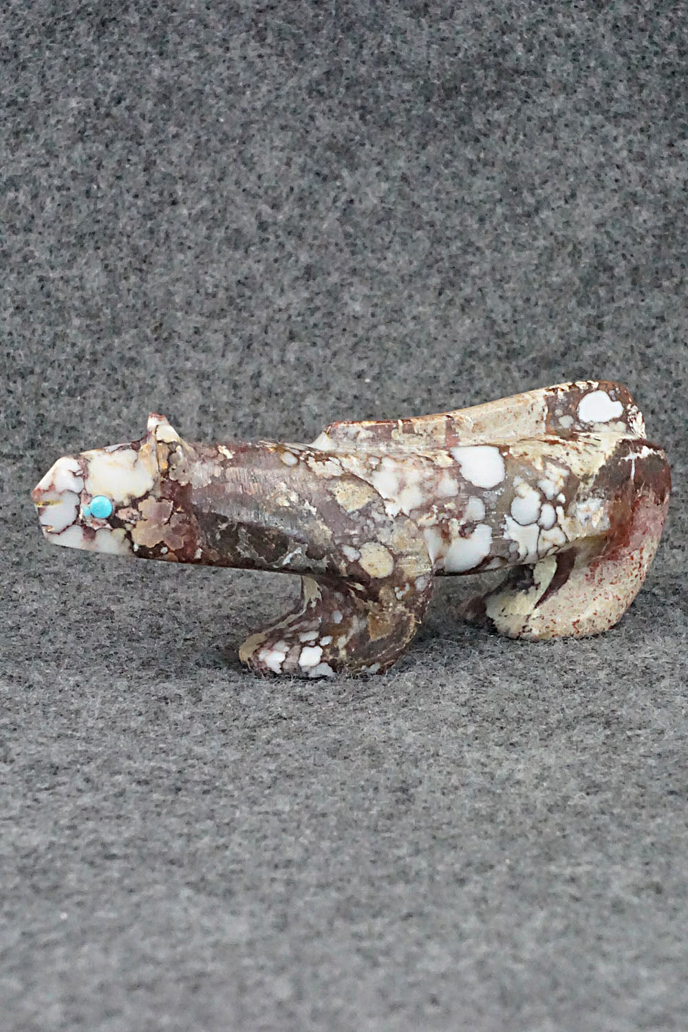Mountain Lion Zuni Fetish Carving - Ronnie Lunasee
