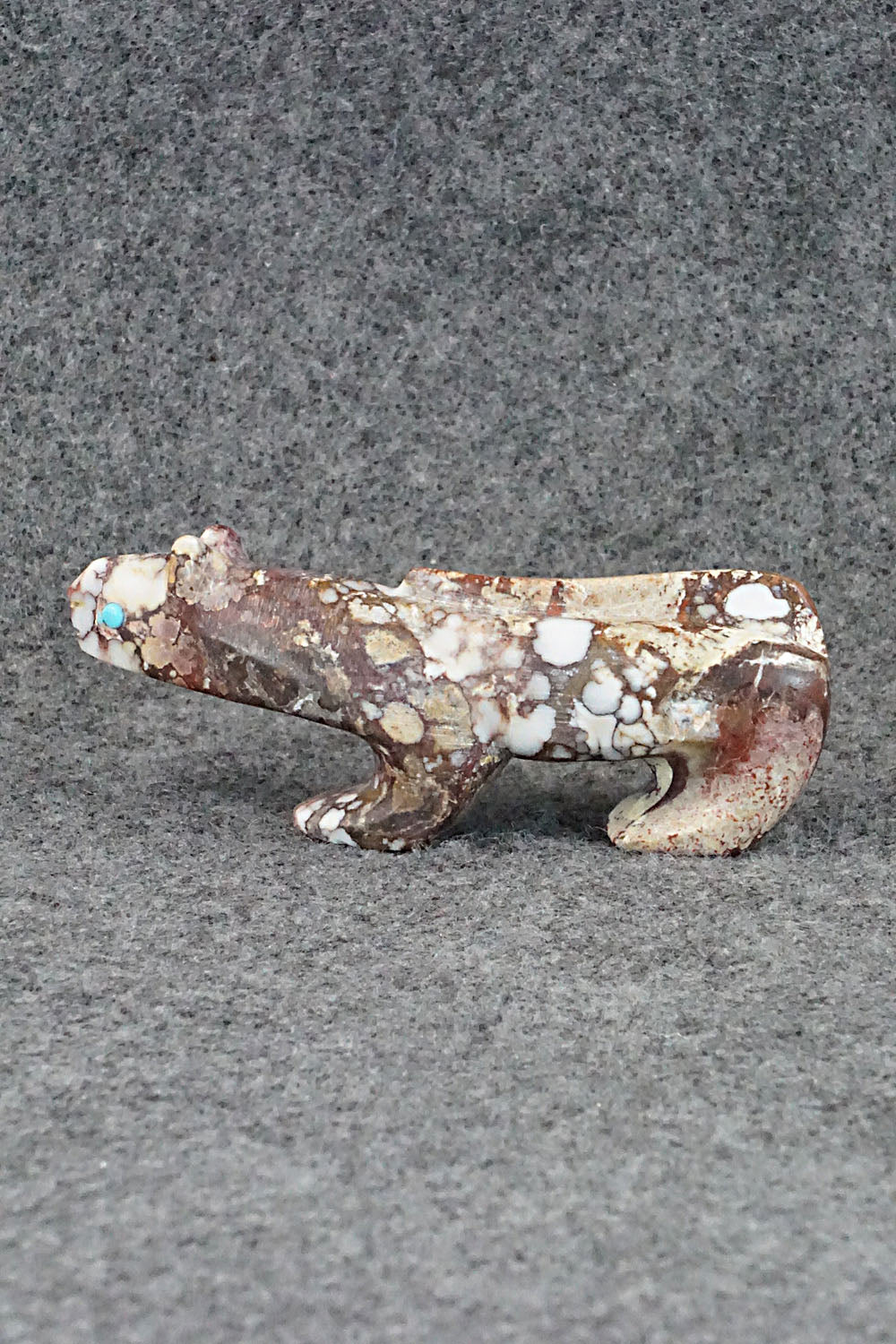 Mountain Lion Zuni Fetish Carving - Ronnie Lunasee
