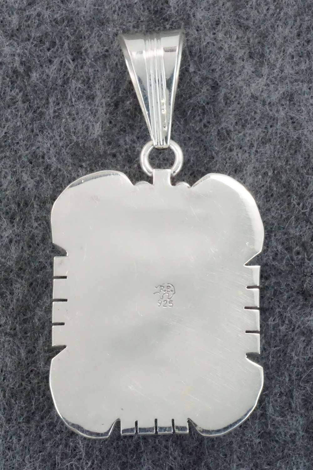 Turquoise & Sterling Silver Pendant - Samuel Yellowhair