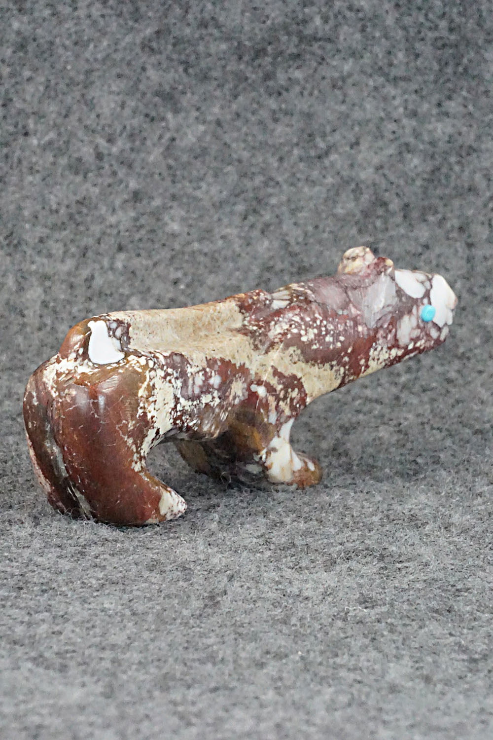 Mountain Lion Zuni Fetish Carving - Ronnie Lunasee