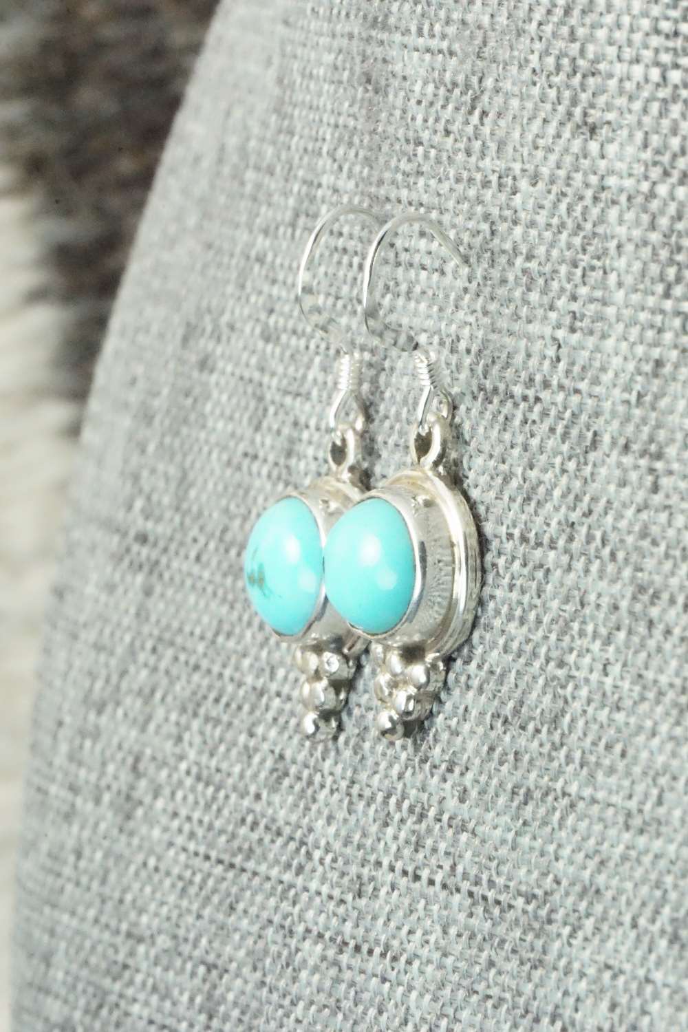 Turquoise & Sterling Silver Earrings - Sharon McCarthy