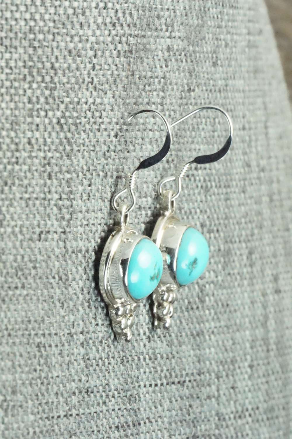 Turquoise & Sterling Silver Earrings - Sharon McCarthy