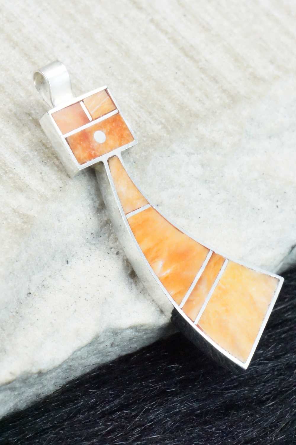 Spiny Oyster & Sterling Silver Pendant - Harold Smith