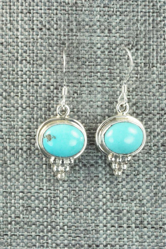 Turquoise & Sterling Silver Earrings - Sharon McCarthy