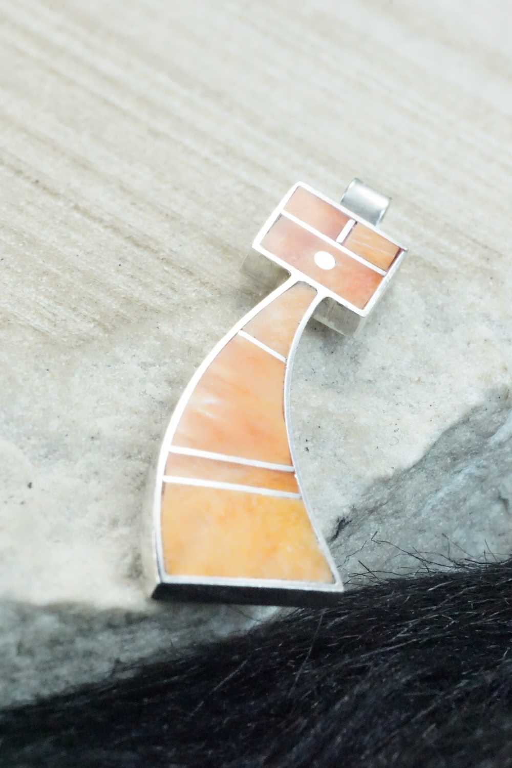 Spiny Oyster & Sterling Silver Pendant - Harold Smith