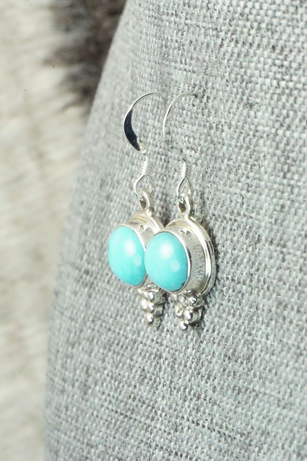 Turquoise & Sterling Silver Earrings - Sharon McCarthy