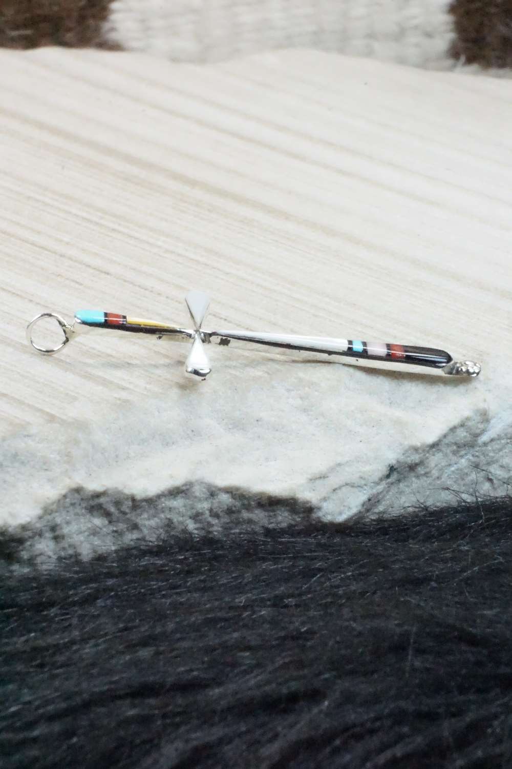 Multi Stone & Sterling Silver Pendant - Sylvester Noche