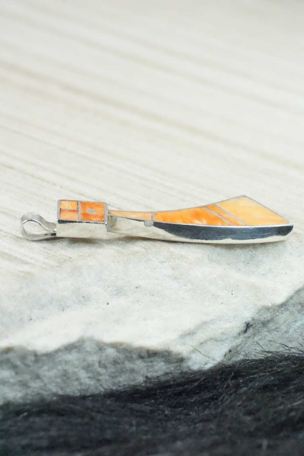 Spiny Oyster & Sterling Silver Pendant - Harold Smith