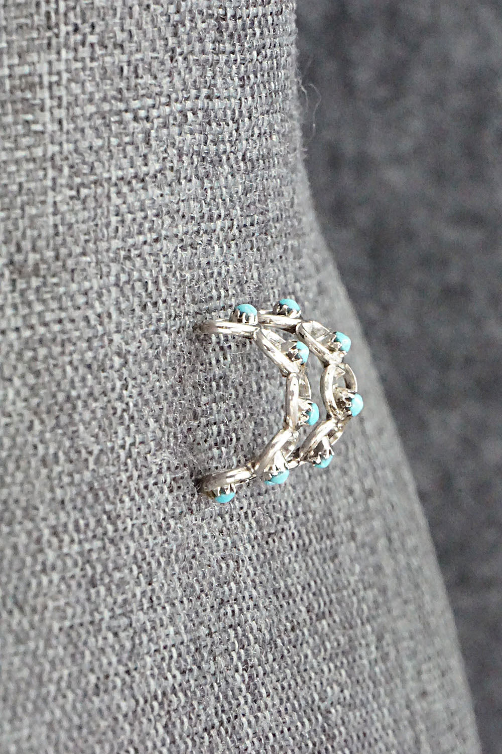 Turquoise & Sterling Silver Earrings - Dorothy Natachu