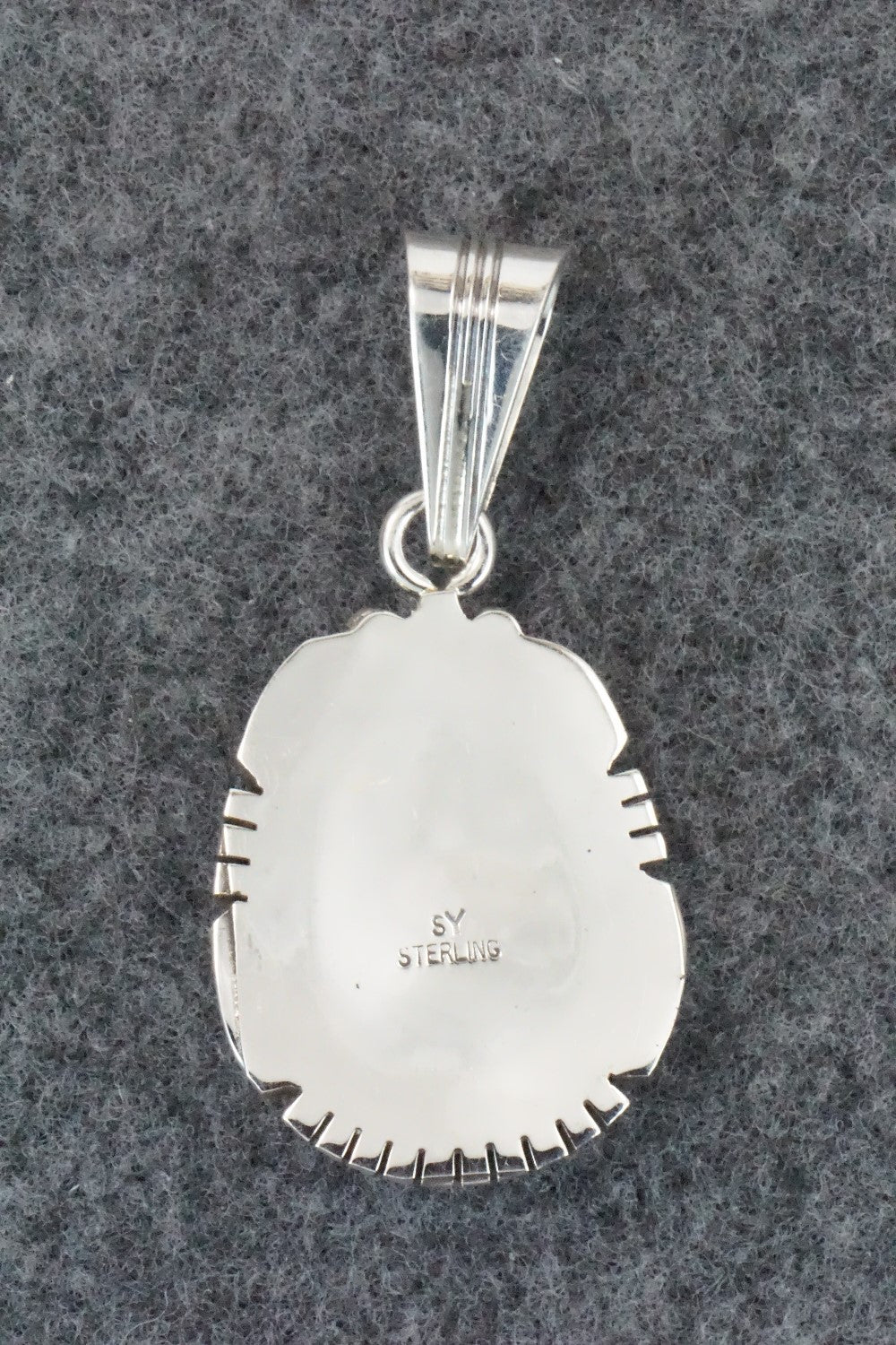 Turquoise & Sterling Silver Pendant - Samuel Yellowhair