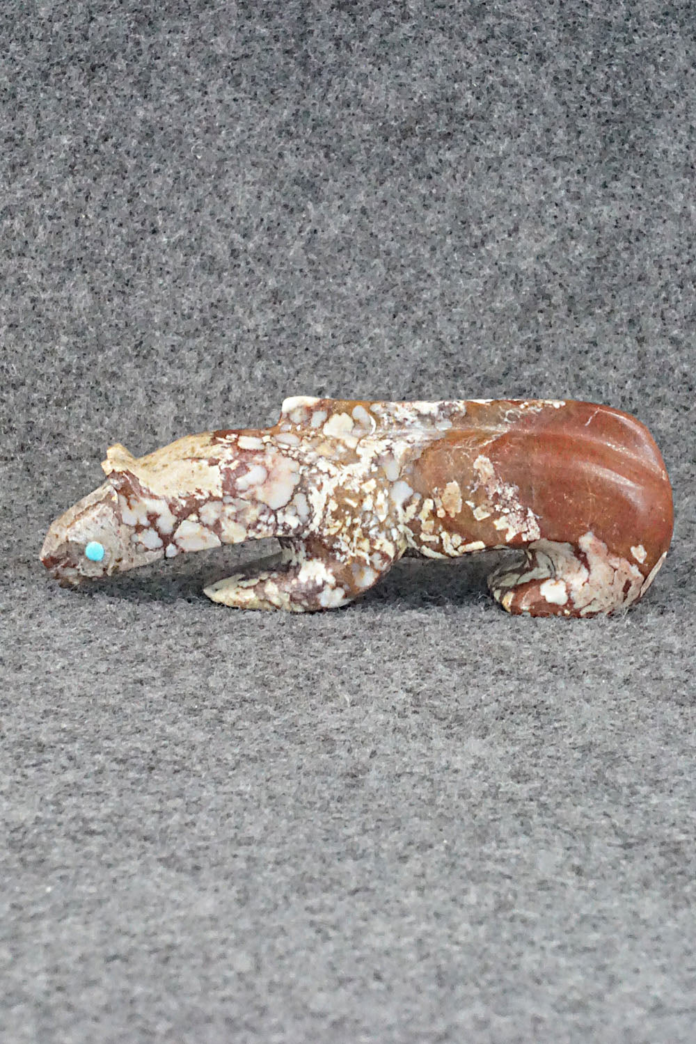 Mountain Lion Zuni Fetish Carving - Ronnie Lunasee