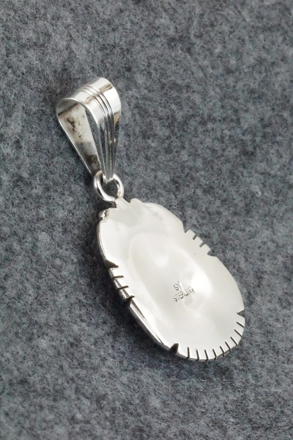 Turquoise & Sterling Silver Pendant - Samuel Yellowhair