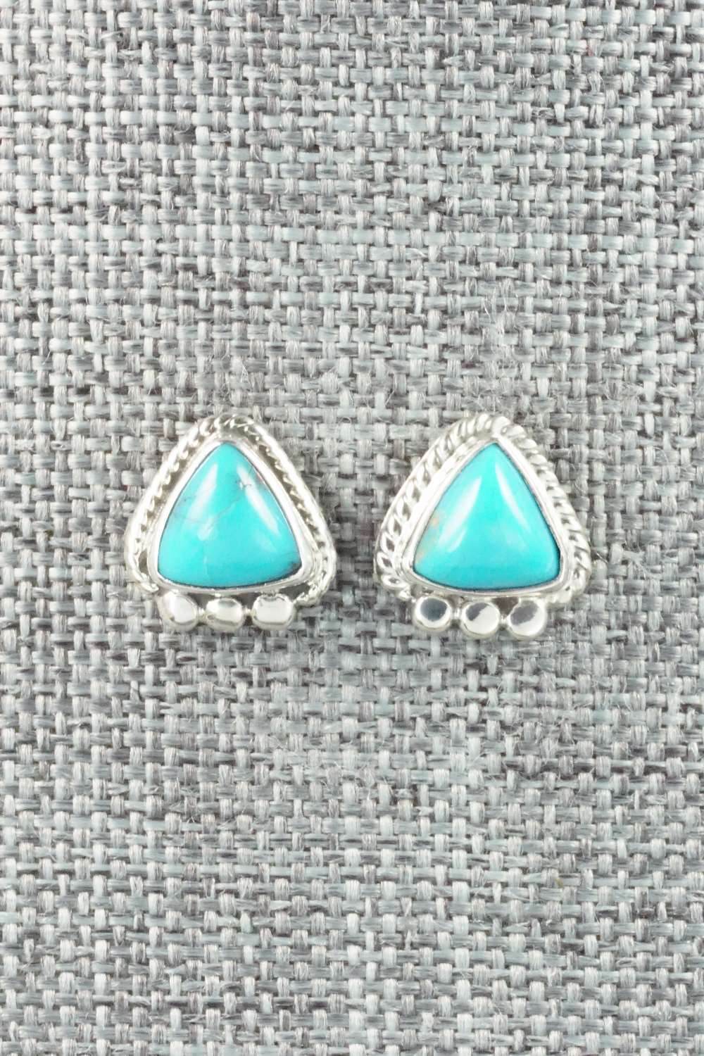 Turquoise & Sterling Silver Earrings - Sharon McCarthy