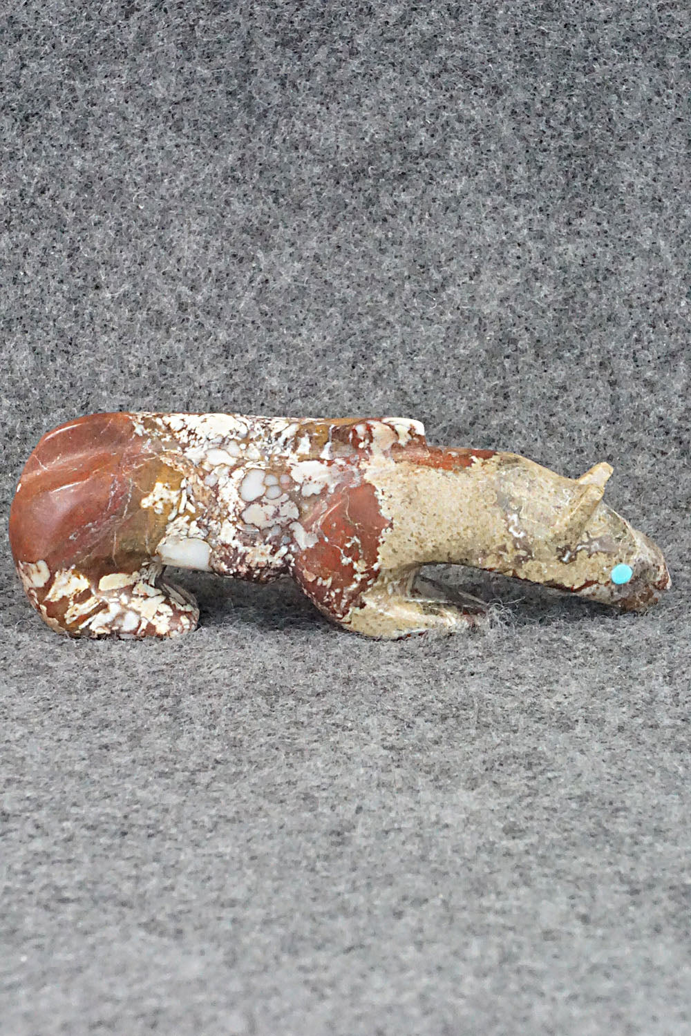 Mountain Lion Zuni Fetish Carving - Ronnie Lunasee