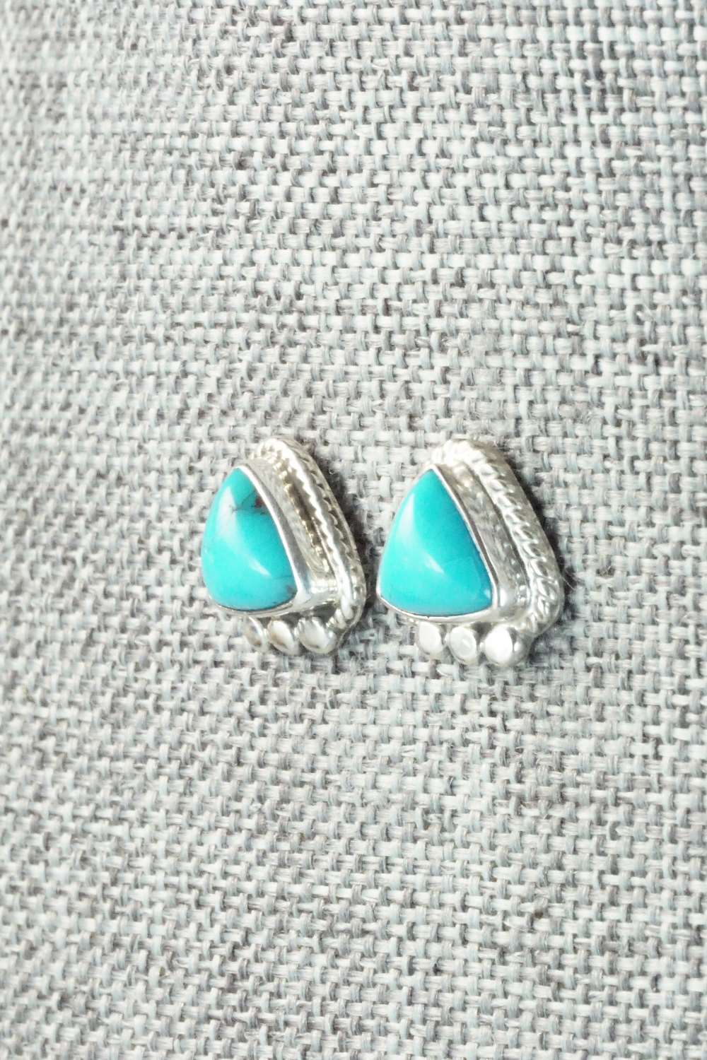 Turquoise & Sterling Silver Earrings - Sharon McCarthy