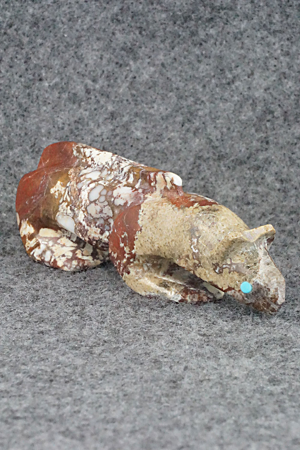 Mountain Lion Zuni Fetish Carving - Ronnie Lunasee