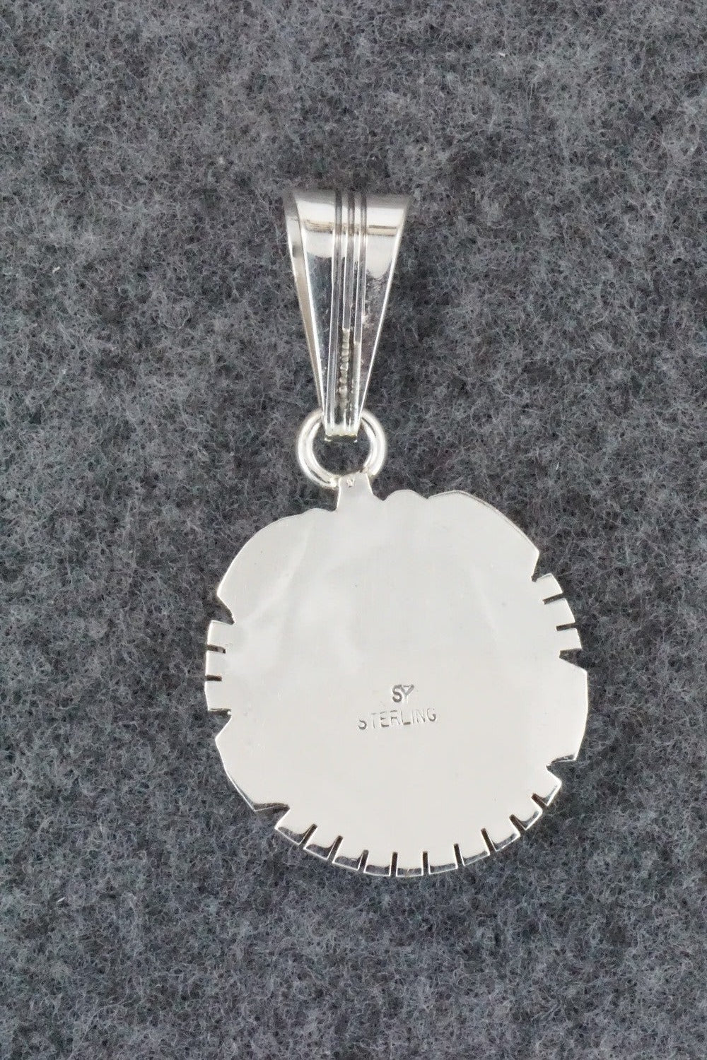 Turquoise & Sterling Silver Pendant - Samuel Yellowhair
