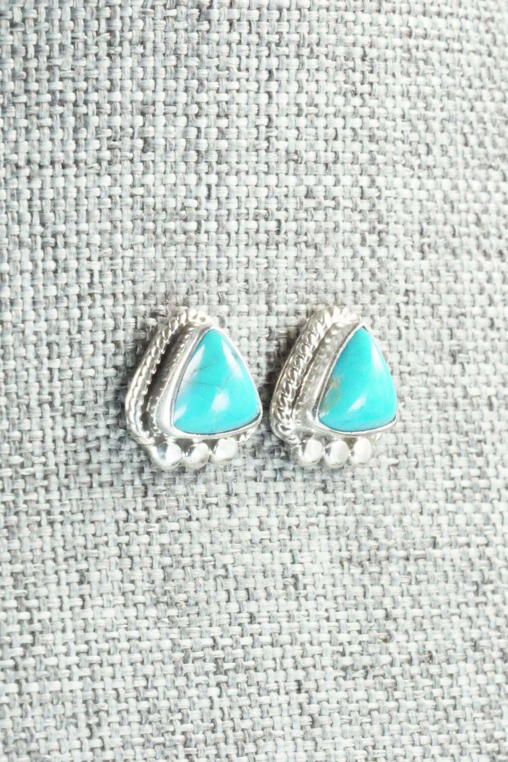 Turquoise & Sterling Silver Earrings - Sharon McCarthy