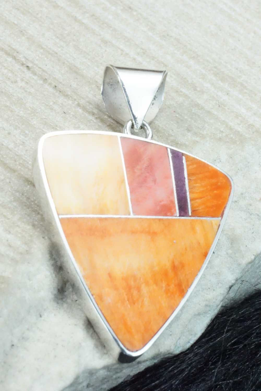 Spiny Oyster & Sterling Silver Pendant - Harold Smith