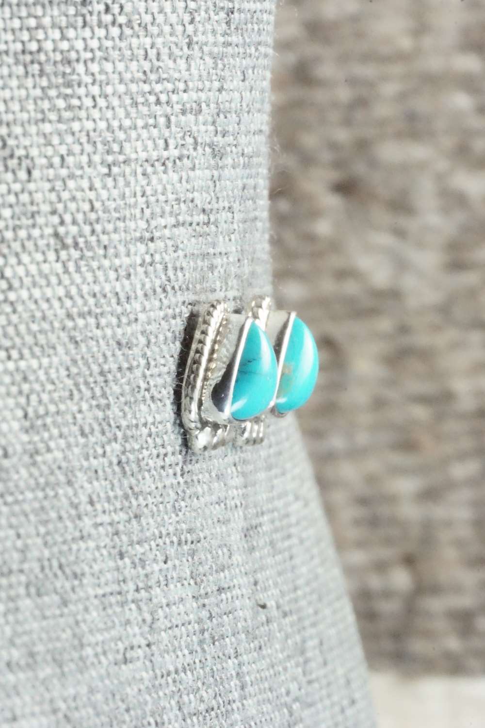 Turquoise & Sterling Silver Earrings - Sharon McCarthy