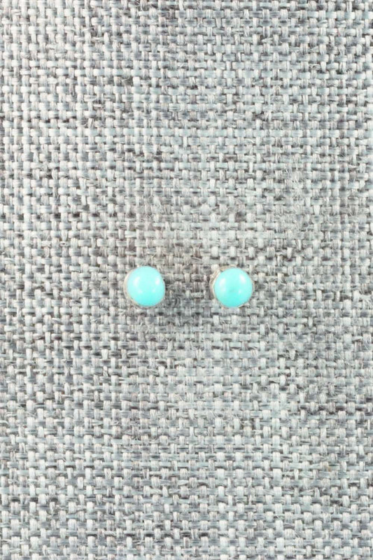 Turquoise & Sterling Silver Earrings - Marchelle Qualo