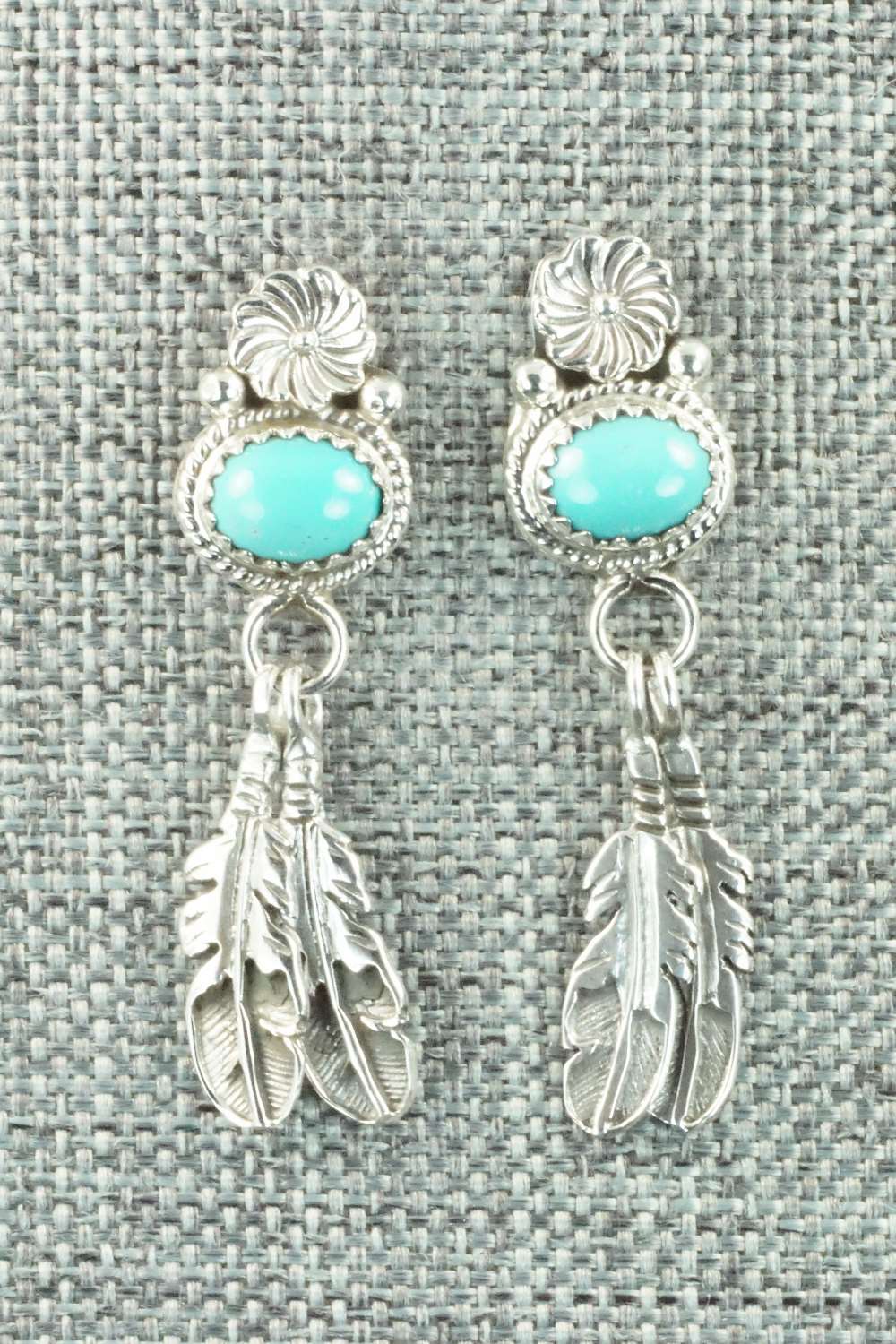 Turquoise & Sterling Silver Earrings - Sharon McCarthy