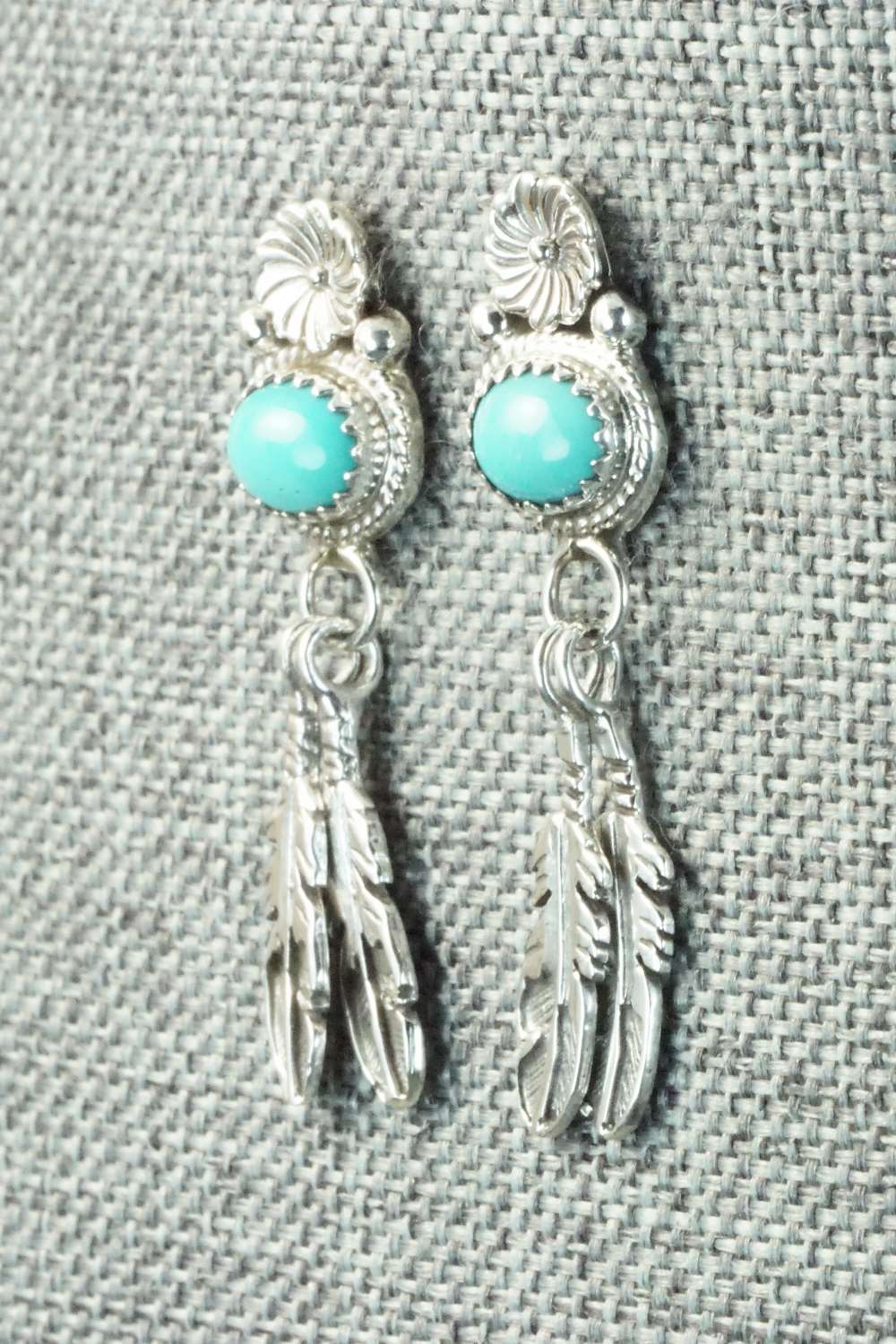 Turquoise & Sterling Silver Earrings - Sharon McCarthy