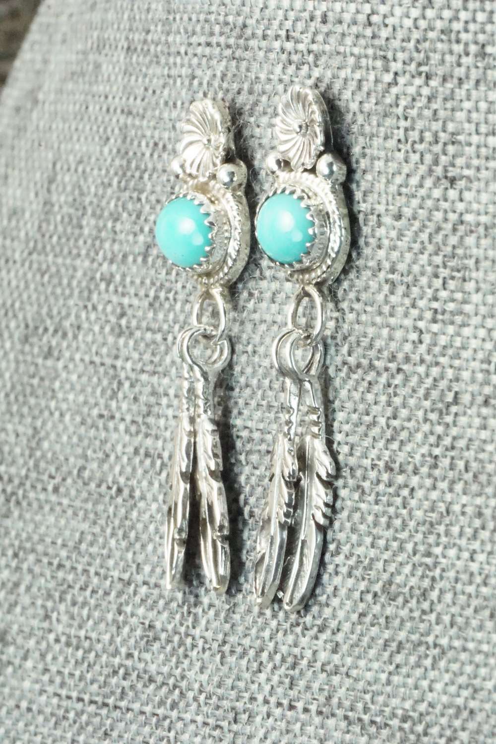 Turquoise & Sterling Silver Earrings - Sharon McCarthy