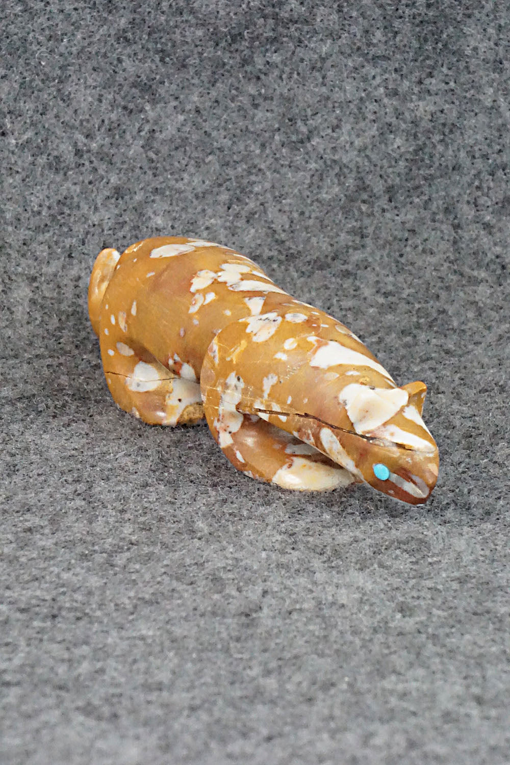 Mountain Lion Zuni Fetish Carving - Ronnie Lunasee