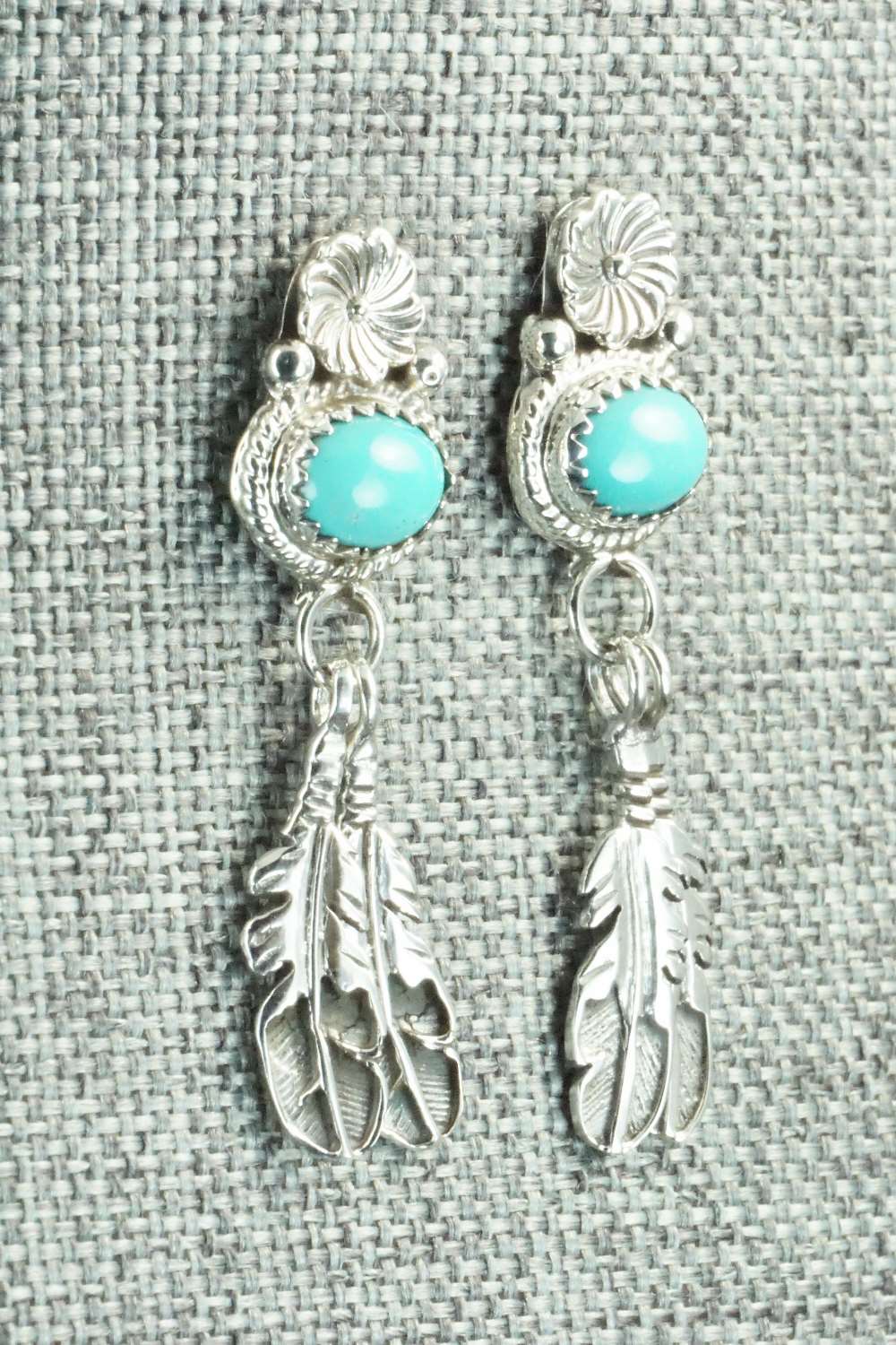 Turquoise & Sterling Silver Earrings - Sharon McCarthy