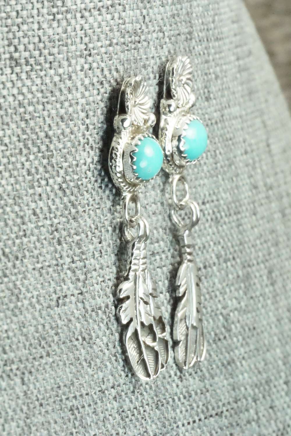 Turquoise & Sterling Silver Earrings - Sharon McCarthy