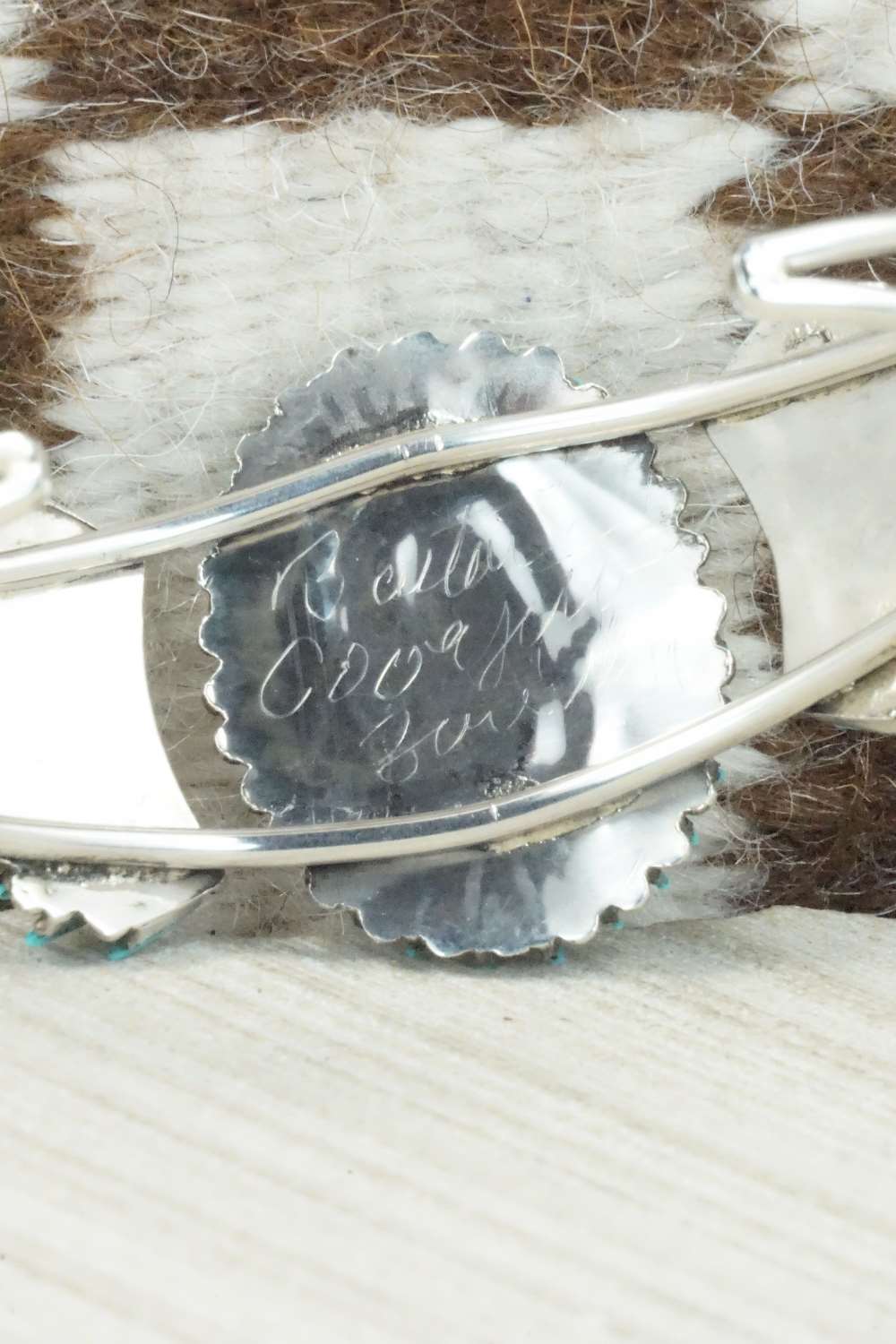 Turquoise & Sterling Silver Bracelet - Barton Cooeyate