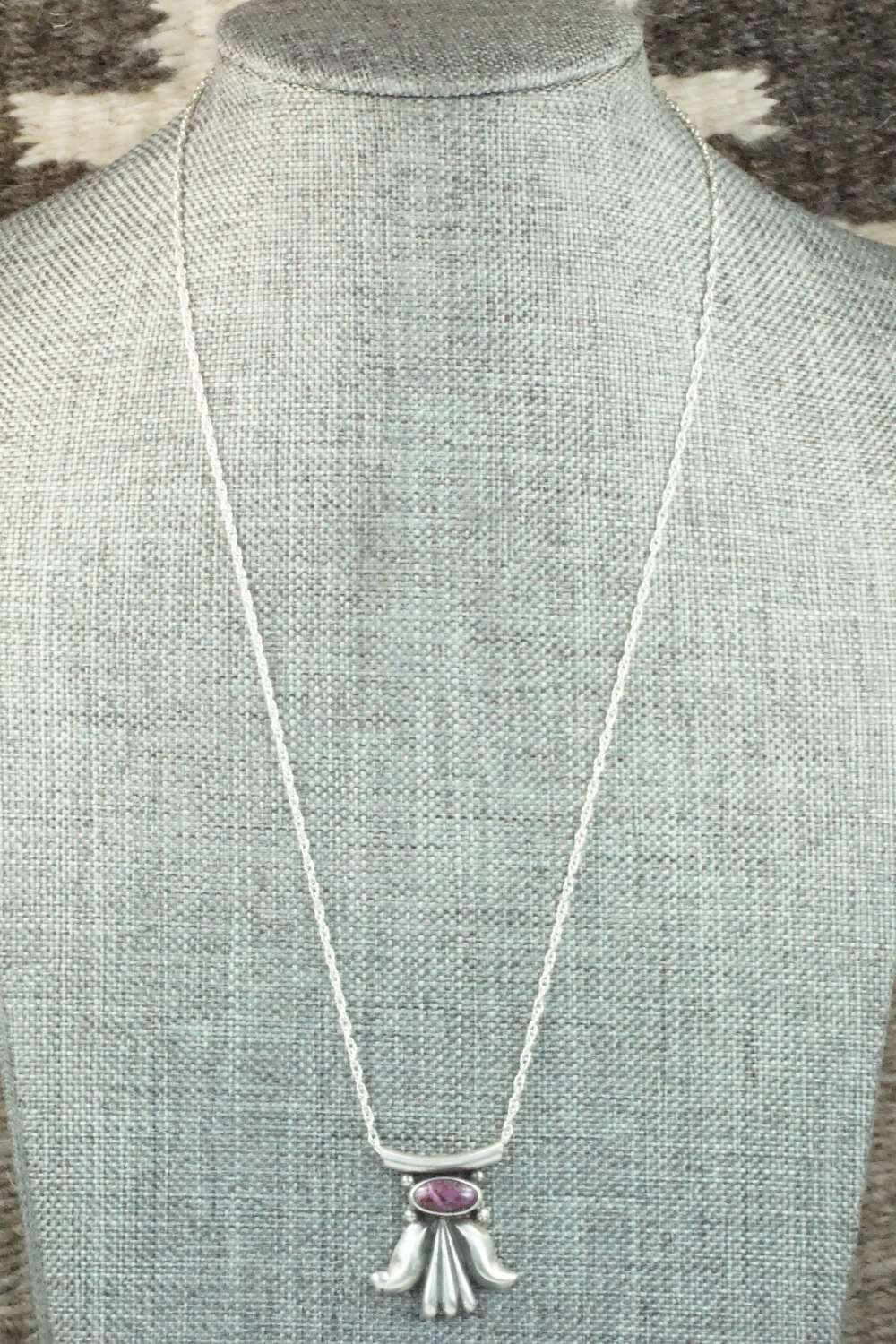 Spiny Oyster & Sterling Silver Necklace - Sharon McCarthy