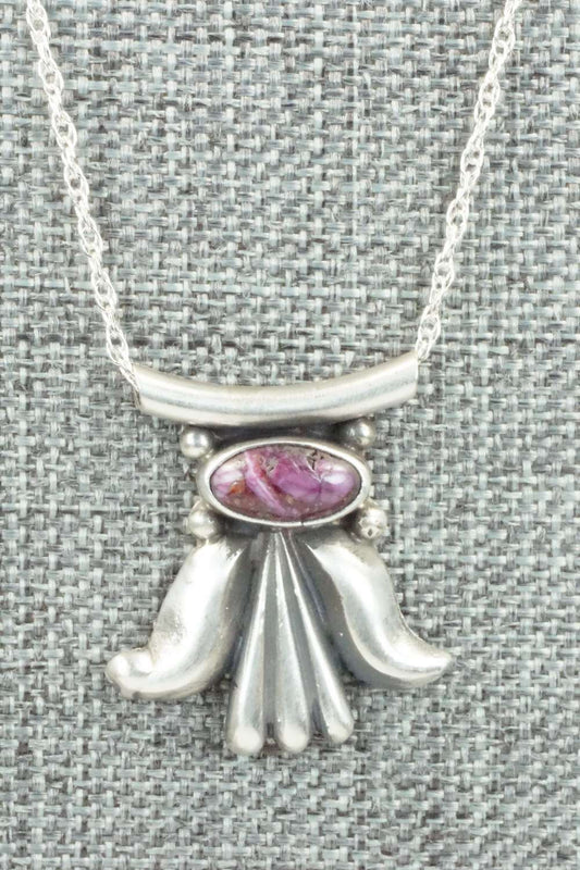 Spiny Oyster & Sterling Silver Necklace - Sharon McCarthy