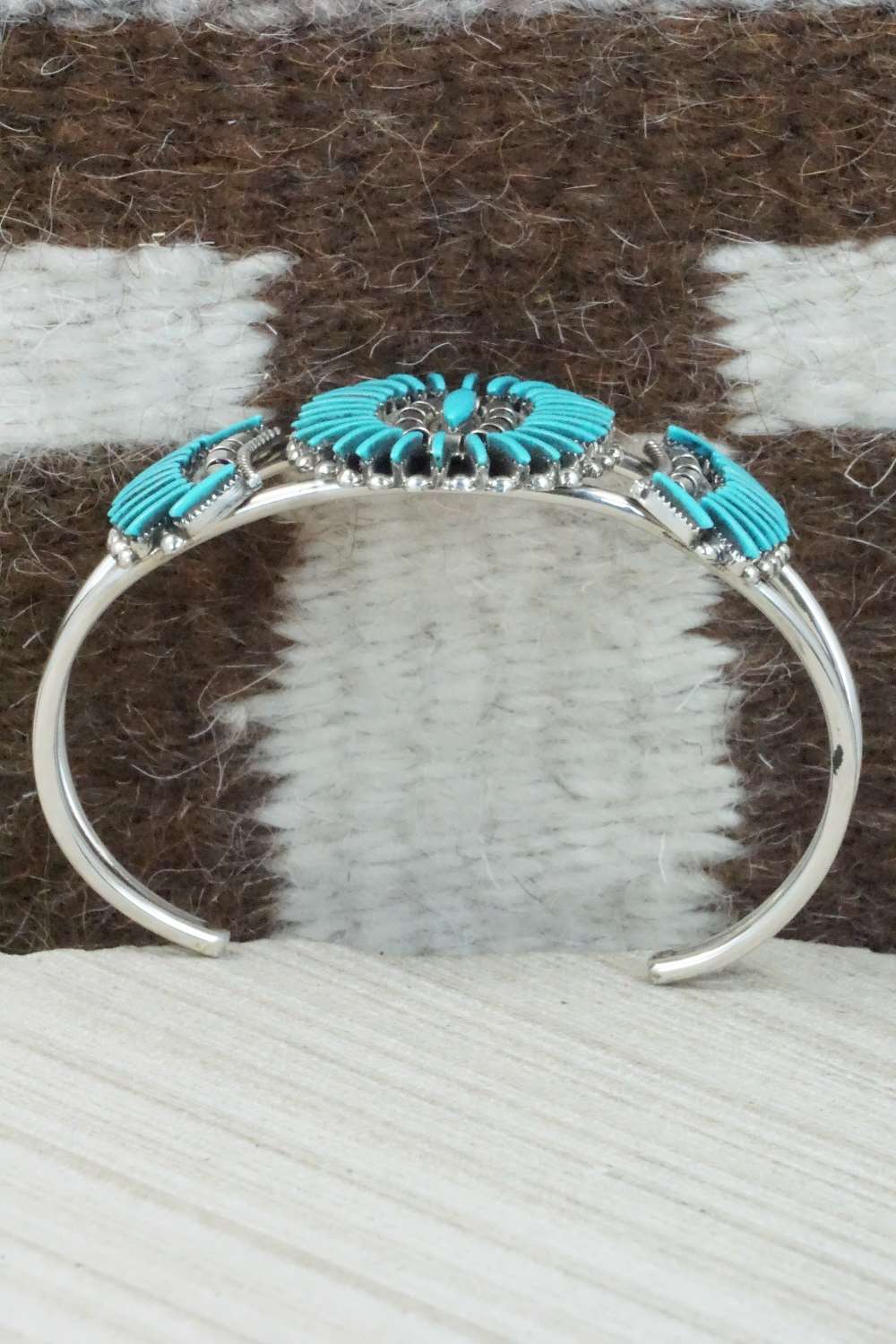 Turquoise & Sterling Silver Bracelet - Barton Cooeyate