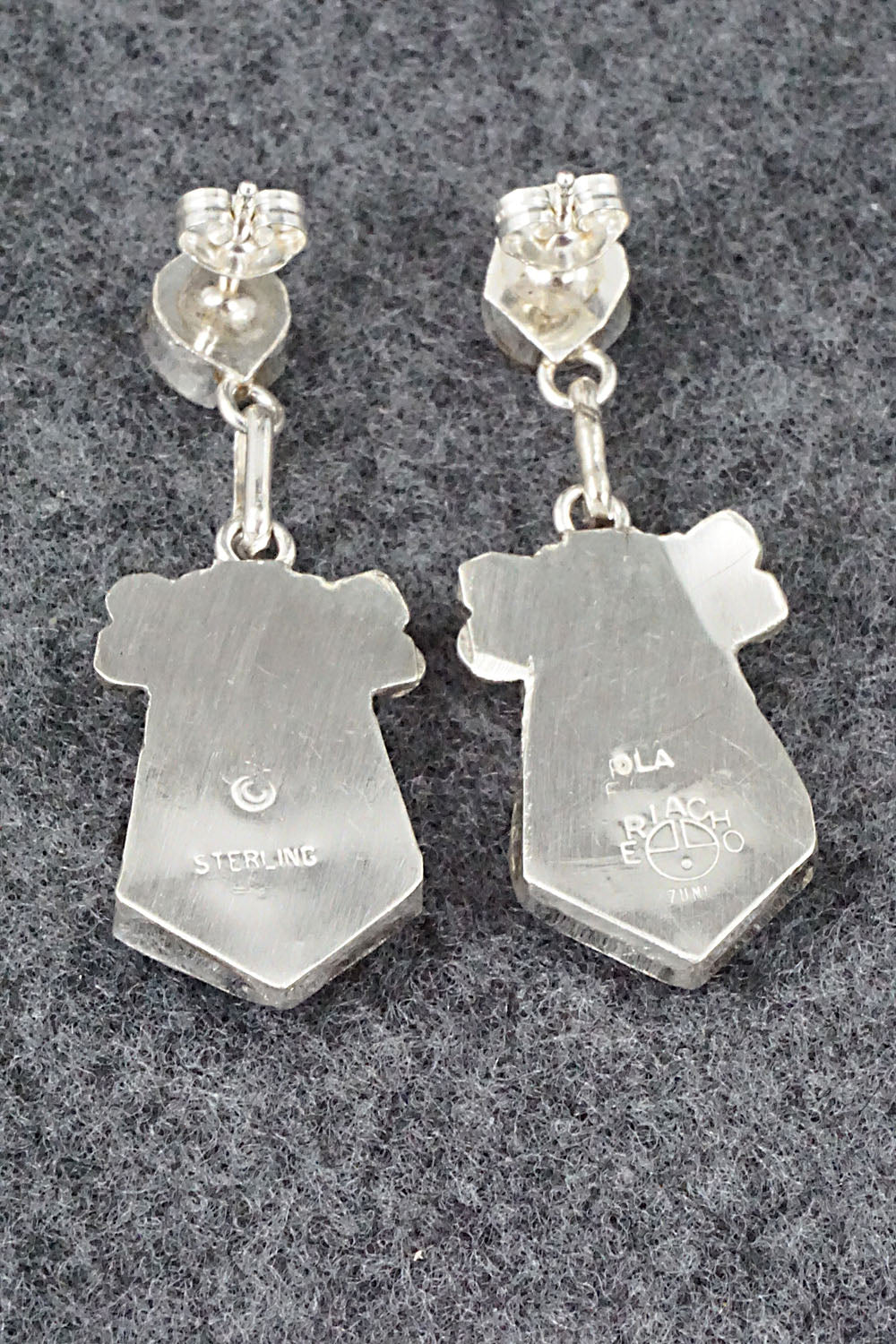 Multi Stone Inlay & Sterling Silver Earrings - Ola Eriacho