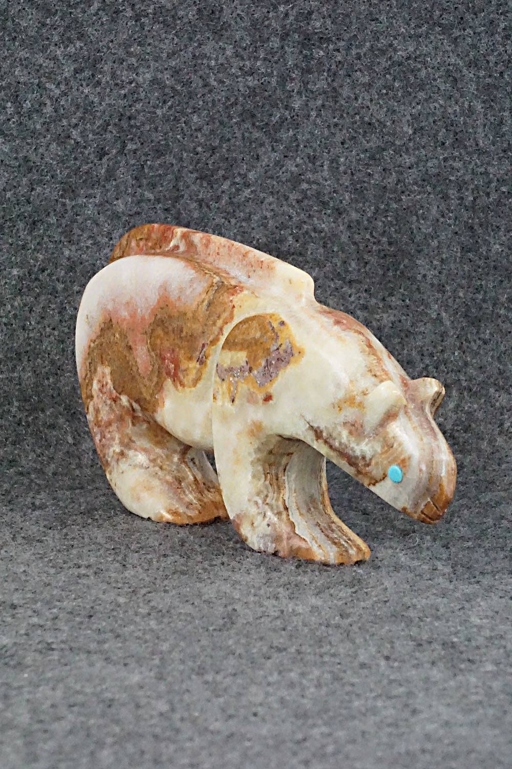 Mountain Lion Zuni Fetish Carving - Ronnie Lunasee
