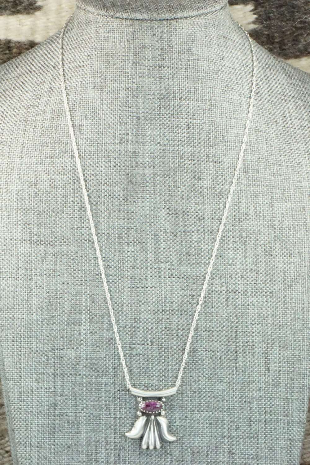 Spiny Oyster & Sterling Silver Necklace - Sharon McCarthy
