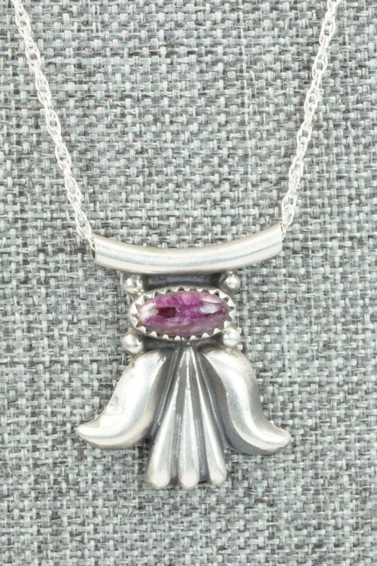 Spiny Oyster & Sterling Silver Necklace - Sharon McCarthy