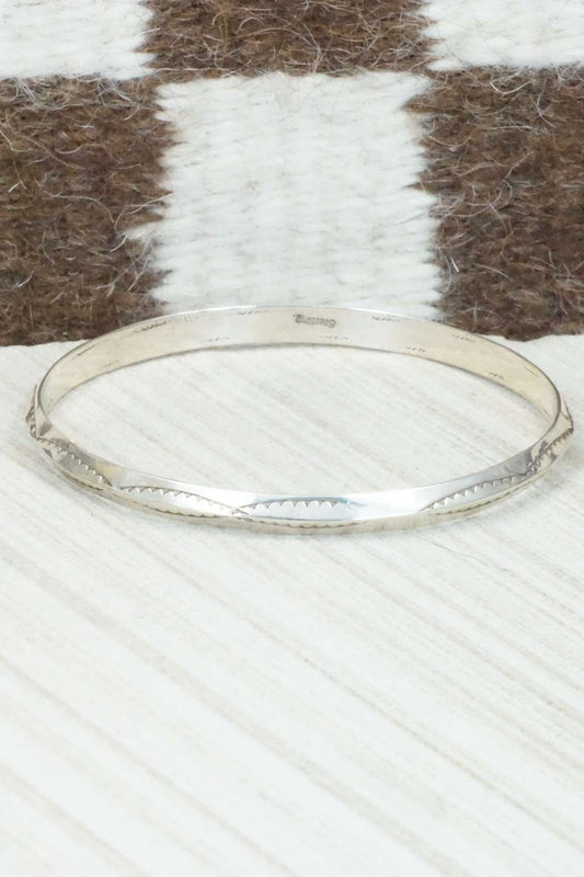 Sterling Silver Bangle Cuff - Elaine Tahe