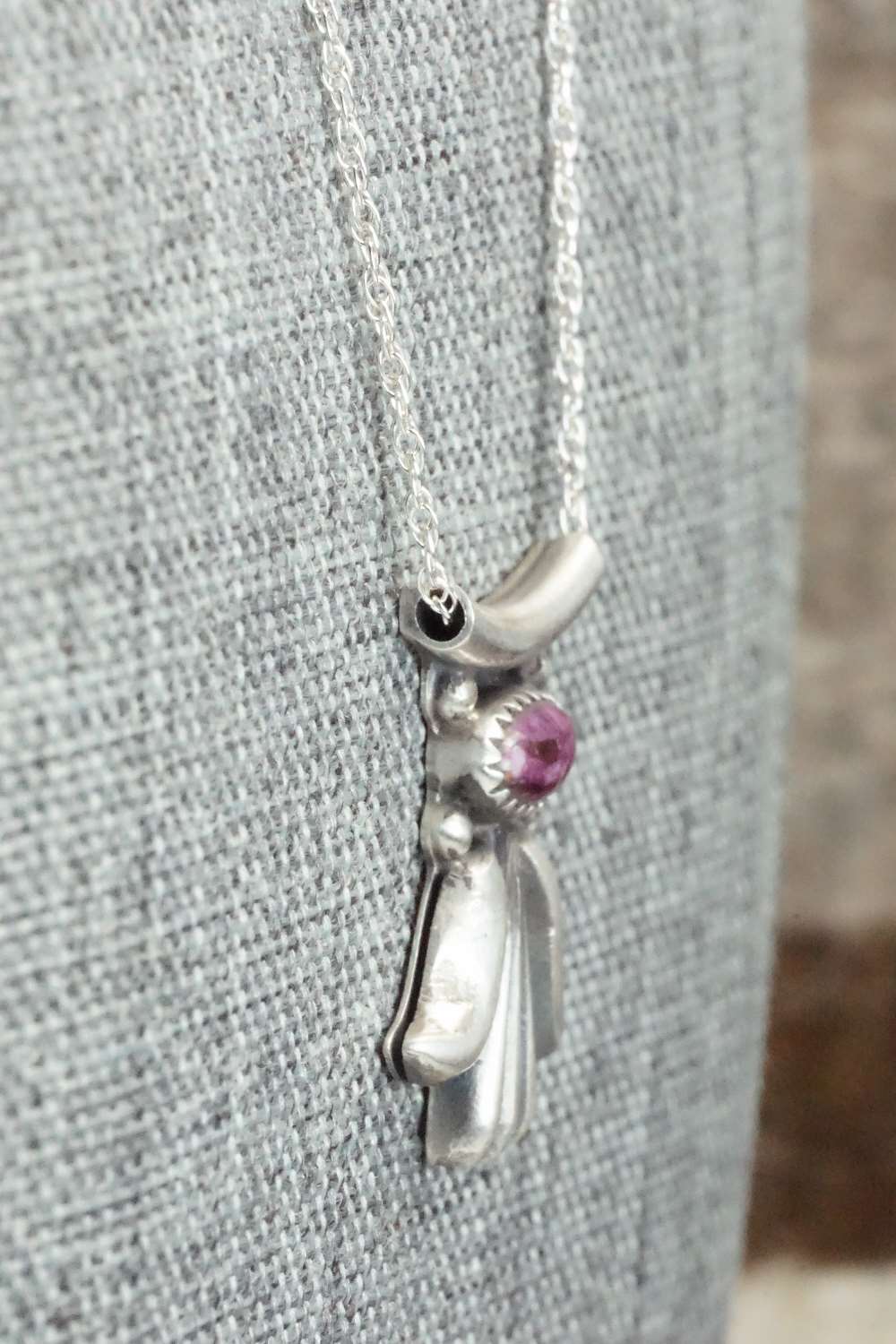 Spiny Oyster & Sterling Silver Necklace - Sharon McCarthy