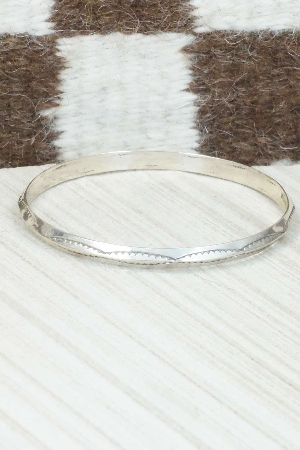Sterling Silver Bangle Cuff - Elaine Tahe
