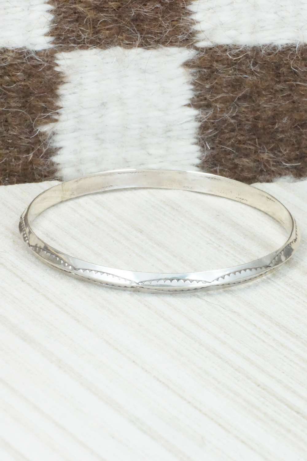 Sterling Silver Bangle Cuff - Elaine Tahe