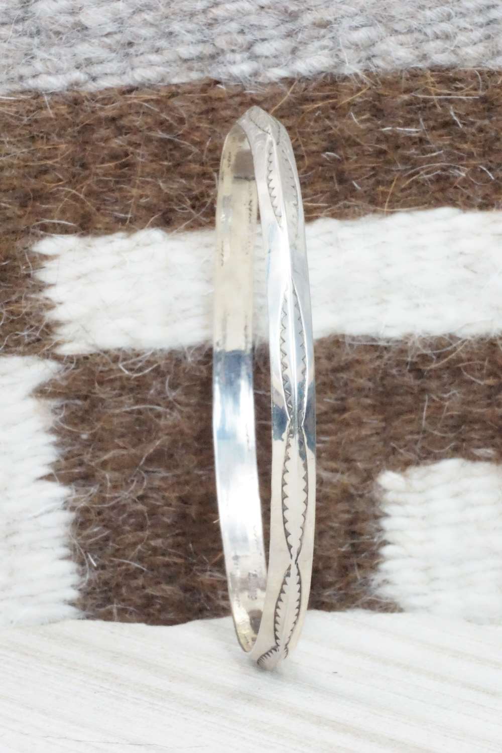 Sterling Silver Bangle Cuff - Elaine Tahe