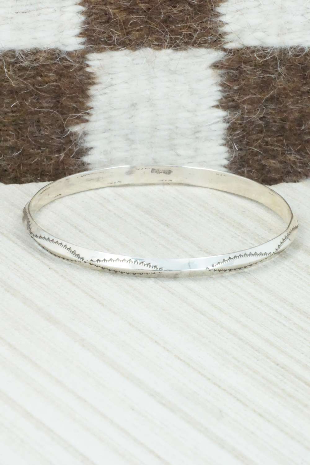 Sterling Silver Bangle Cuff - Elaine Tahe