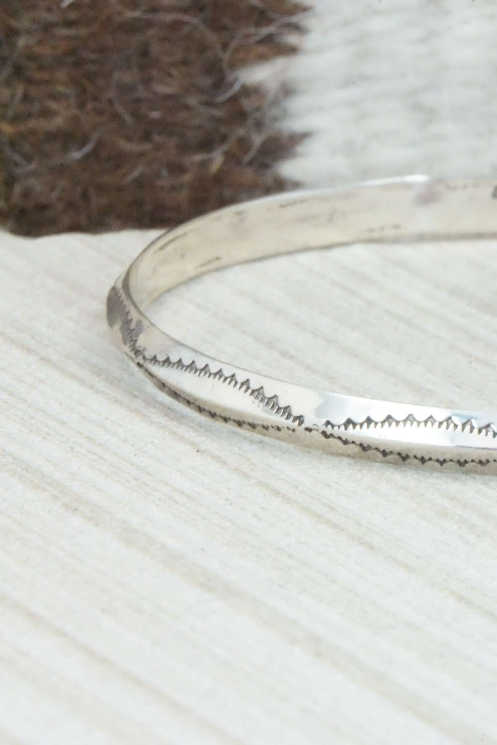 Sterling Silver Bangle Cuff - Elaine Tahe
