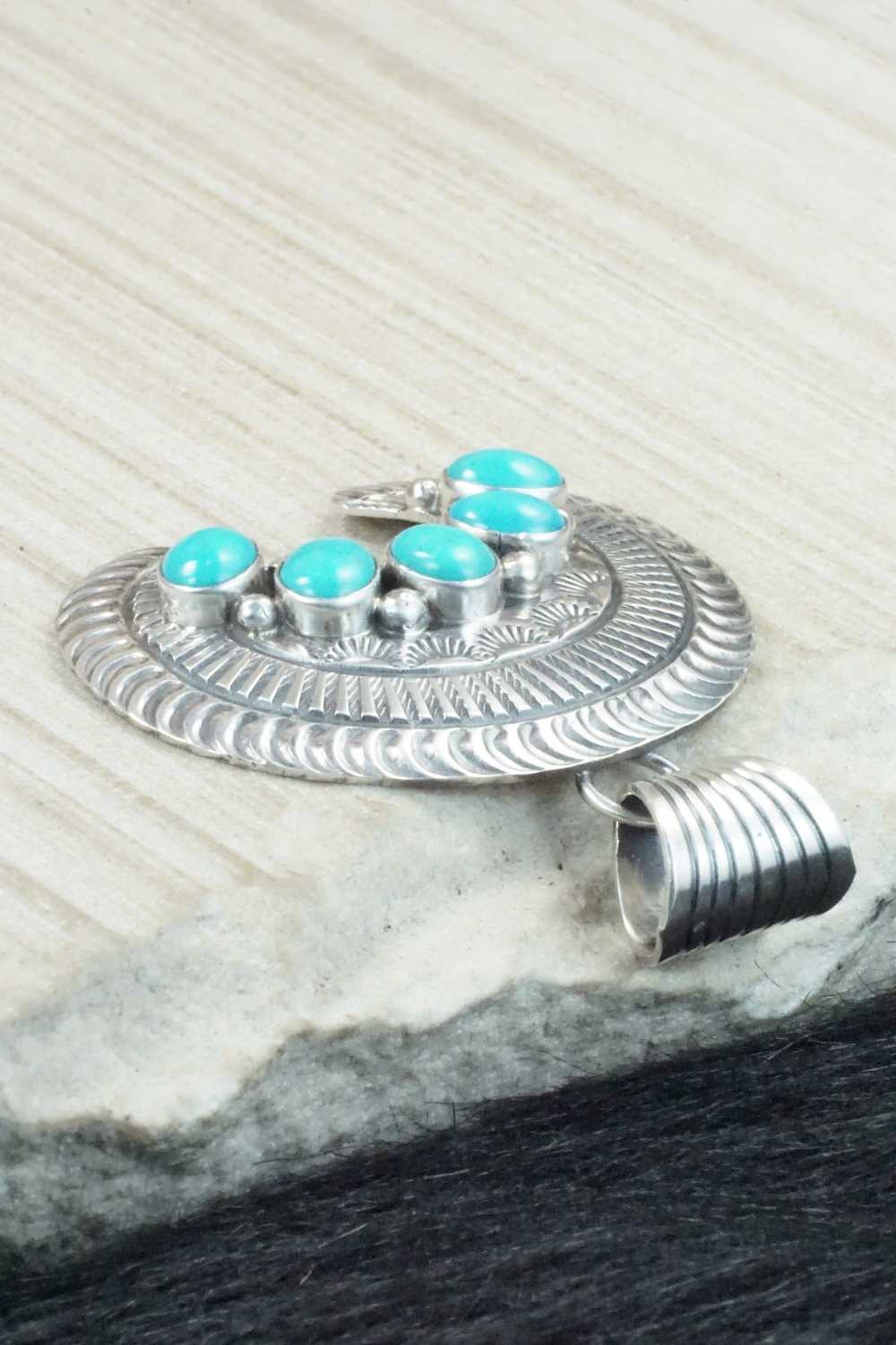 Turquoise & Sterling Silver Pendant - Mary Ann Spencer